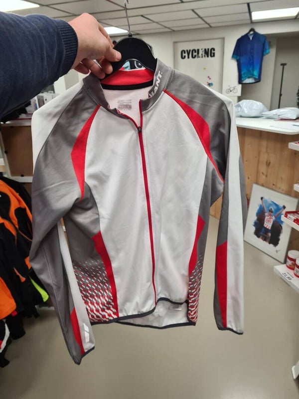 Giant rood/wit/grijs shirt lange mouwen maat S demo