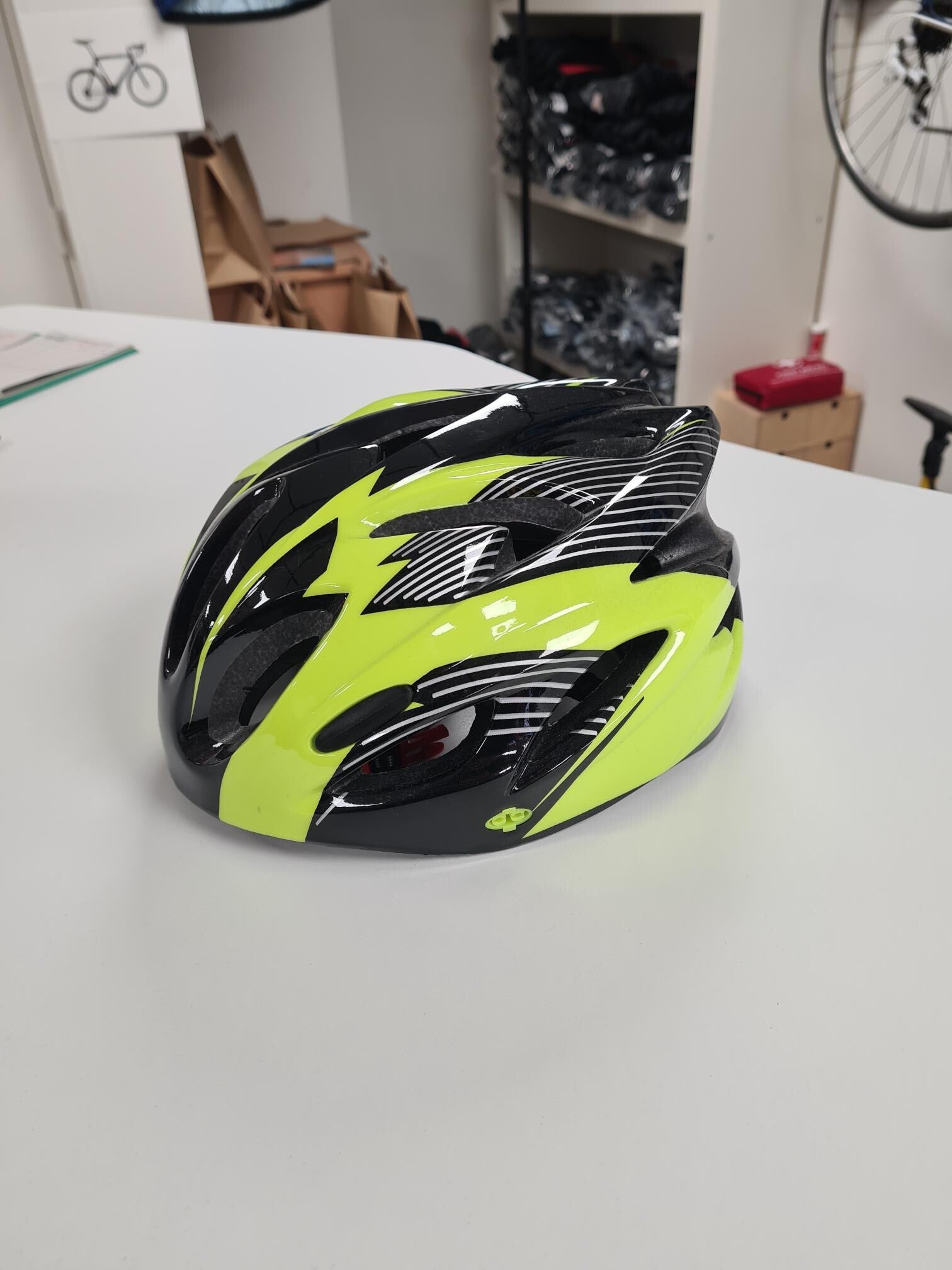 Sale Basic fietshelm geel maat L