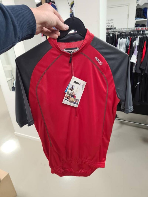 Sale shirt AGU wielershirt rood maat M