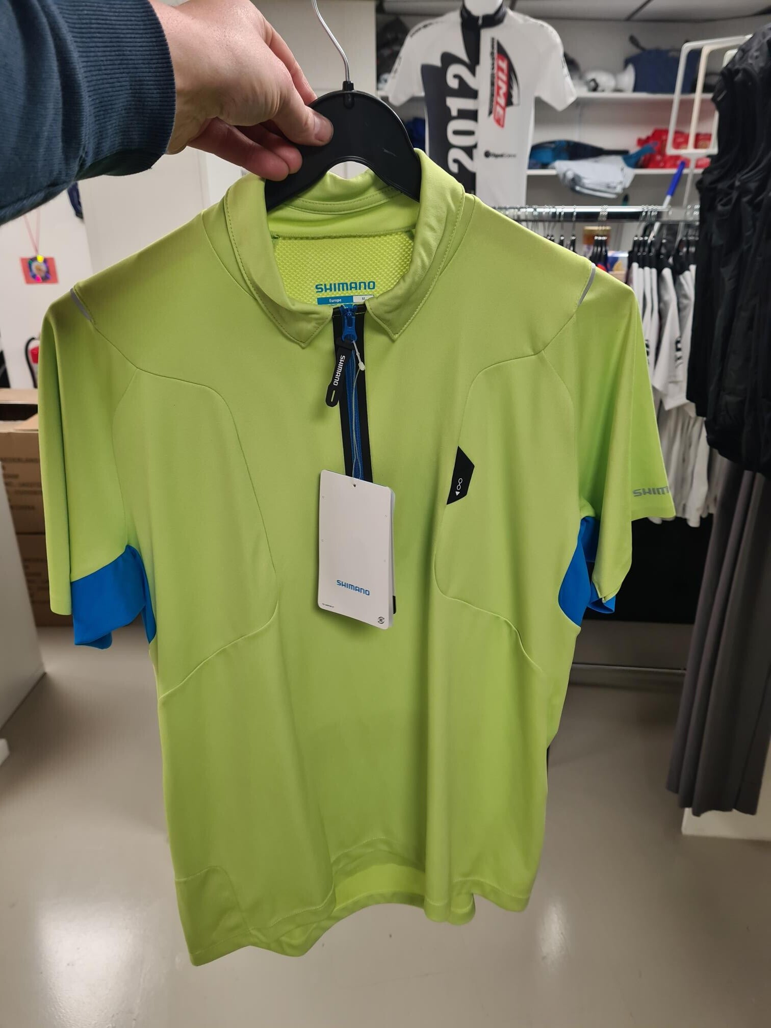 Sale shirt Shimano groen maat M