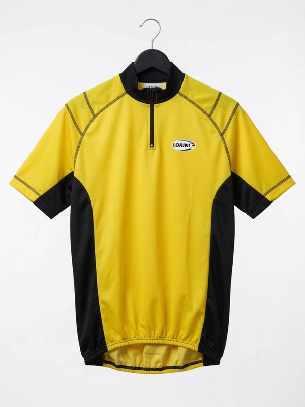 Sale Lorini wielershirt geel korte mouw