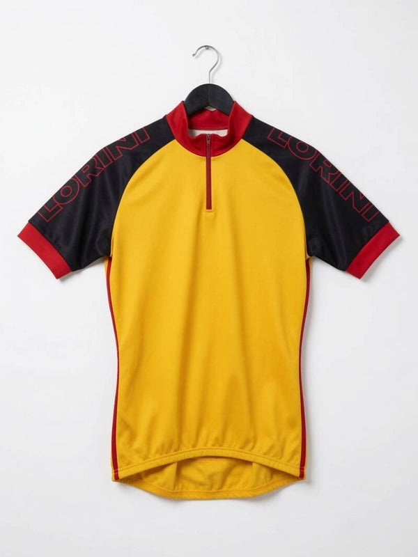 Sale Lorini wielershirt zwart/rood/geel