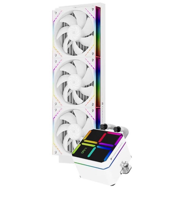 TR Magic Qube 360 ARGB White Liquid CPU Cooler, Building Block Fan with 2000RPM