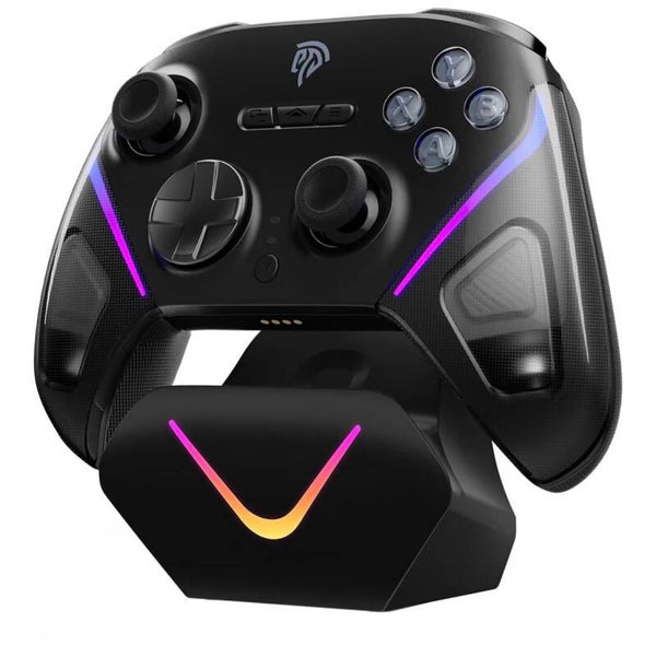 EasySMX Manette PC Sans Fil avec Station de Charge/RGB/TMR Joystick Déclencheur, Manette Switch/Switch2 Bluetooth