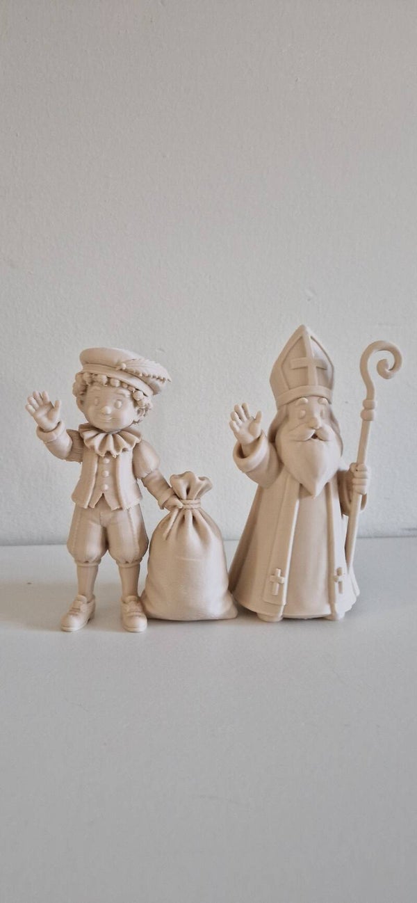 Sinterklaas & Piet set beige