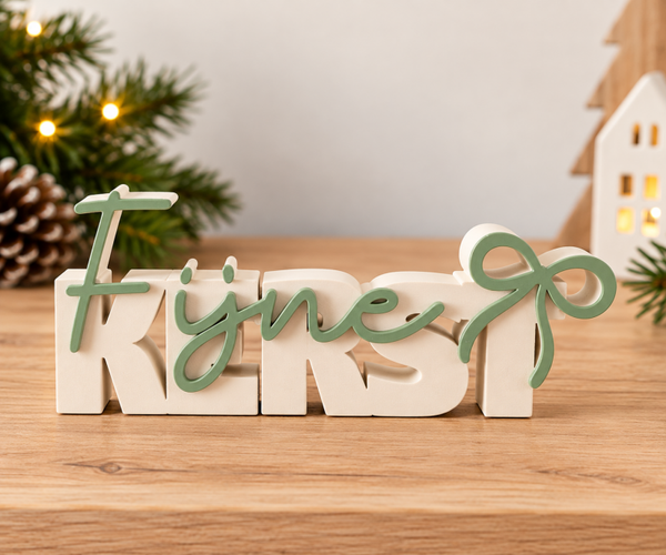 Fijne kerst - decoratieletters