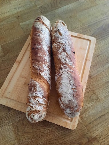 Baguette mit Röstzwiebel / Semmeln / Rezepte | Johannas Foodblog Baguette mit Röstzwiebel / Semmeln / Rezepte | Johannas Foodblog