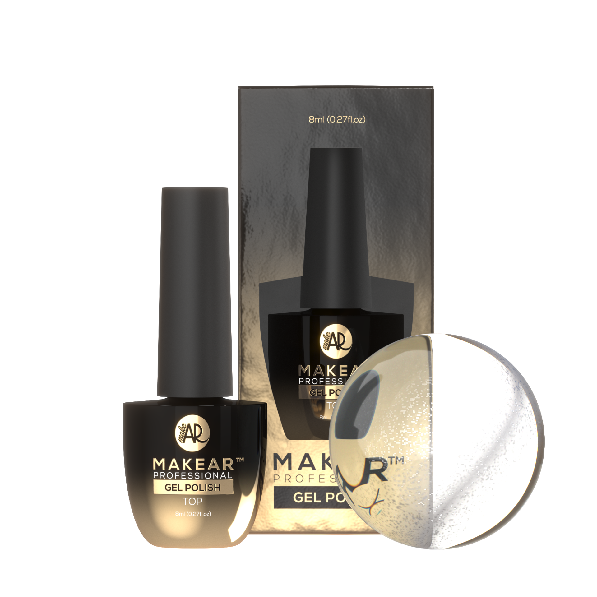 MAKEAR Top No Wipe Cat Eye Silver 8ml