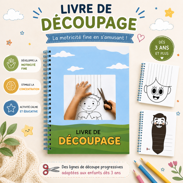 Livre découpage pour enfant - Reliure spirale