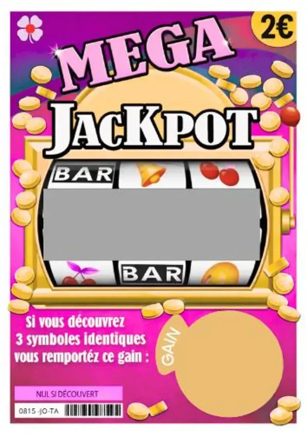 Annonce grossesse – Carte à gratter Méga Jackpot – Carte message surprise – Tu vas être papa / tata/ mamie...