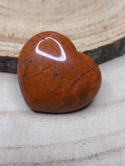 Coeur jaspe rouge