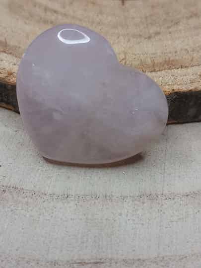 Coeur quartz rose 3cm