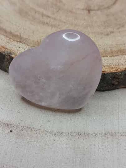 Coeur quartz rose 3cm