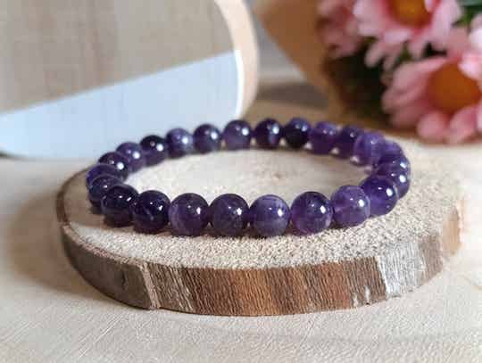 Bracelet Améthyste 8mm