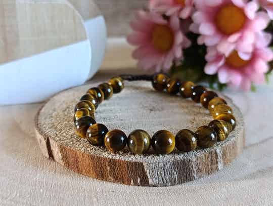 Bracelet coulissant Oeil de tigre