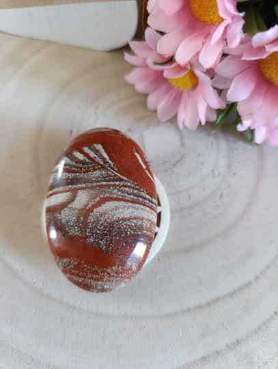 Galet 45mm Jaspe rouge A