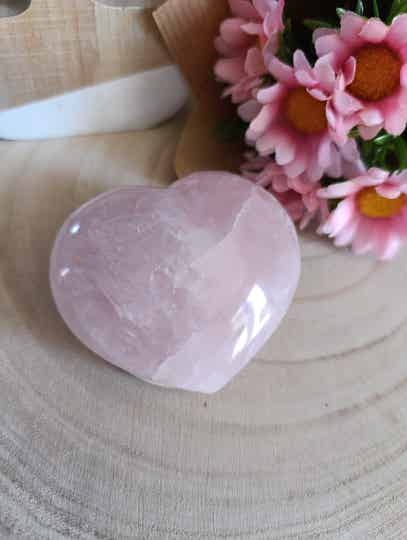 Coeur QUARTZ ROSE A+ 70mm