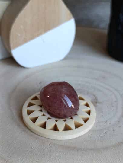 Pierre roulée QUARTZ FRAISE AA