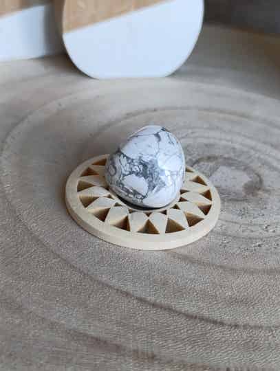 pierre roulée HOWLITE A