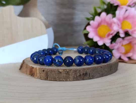 Bracelet coulissant lapis lazuli