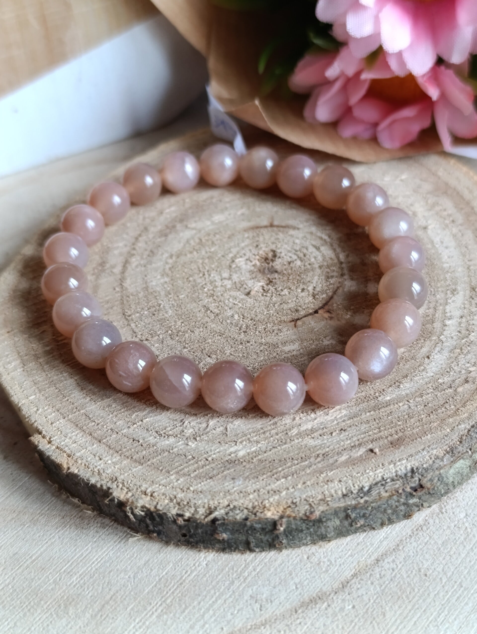 Bracelet 8mm pierre de soleil