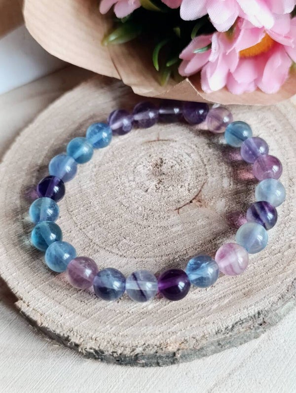 Bracelet 8mm fluorite extra