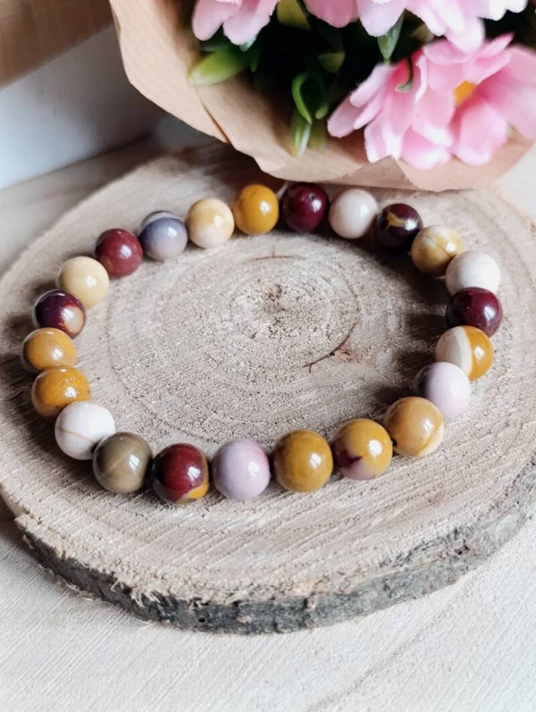 Bracelet 8mm Jaspe Mokaite