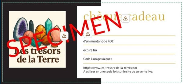 Chèque cadeaux 40€