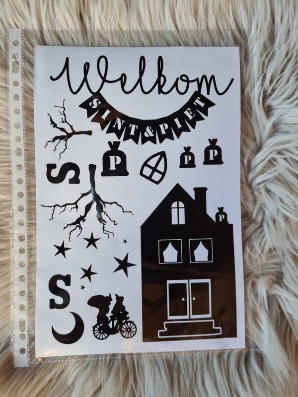 Sinterklaas - Huisjes | Vel  2 | ca 20x30