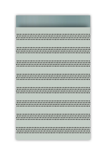 Cadeauzakje | Raster Stripes - Groen | 7x13 cm