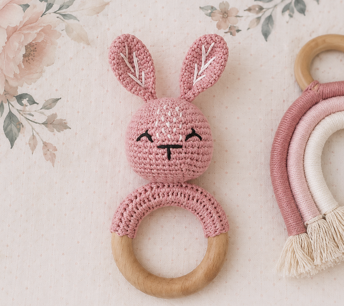 🐰 Hochet lapin en crochet