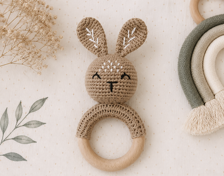 🐰 Hochet lapin en crochet