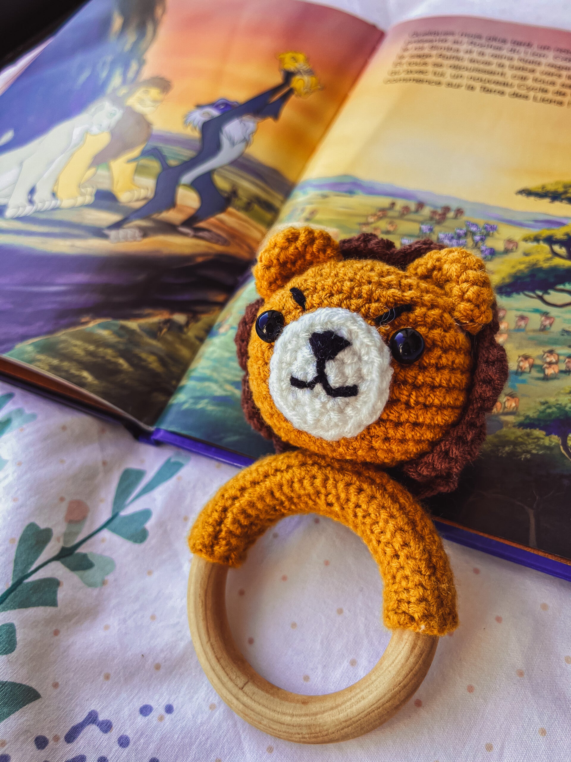 🦁 Hochet lion en crochet