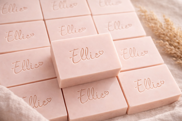 Mini Zeepbar strak effen kleur inclusief bedrukking