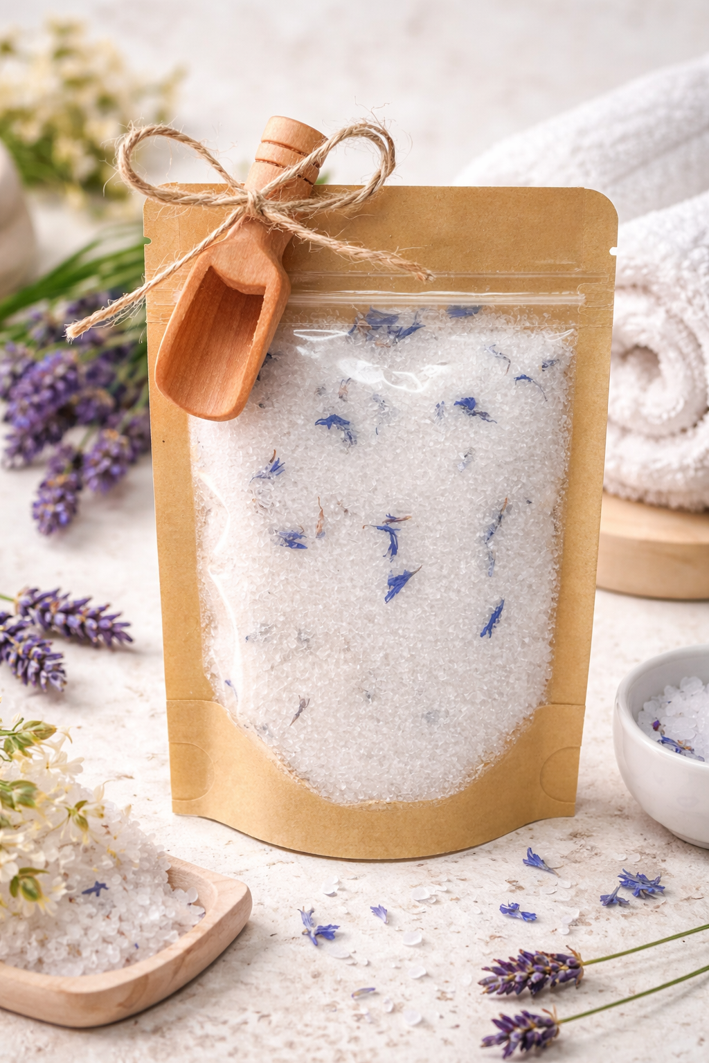 Kraft sta zakje met groot venster