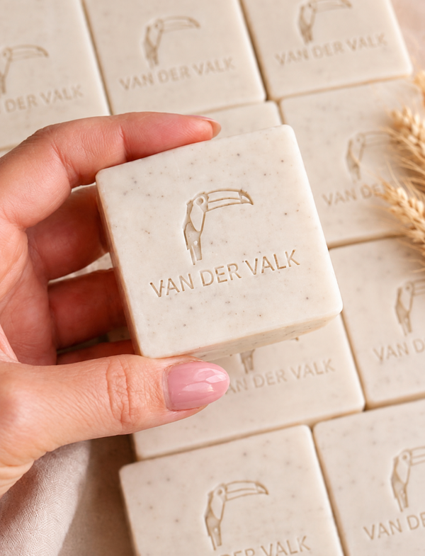 Zeepje vierkant met logo bedrukking
