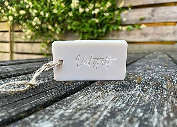 Zeepje met standaard tekst in geschenk verpakking
