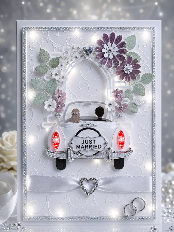 Luxury Handmade Personalised Wedding Card - Each