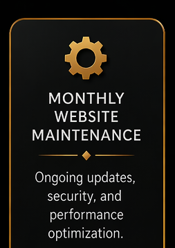 Monthly Website Mainenance