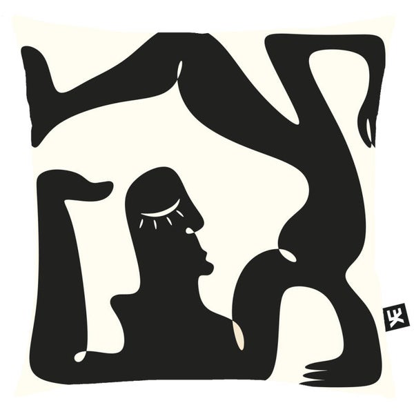 SIERKUSSEN AMARO | ECRU ZWART | SOFT VELVET