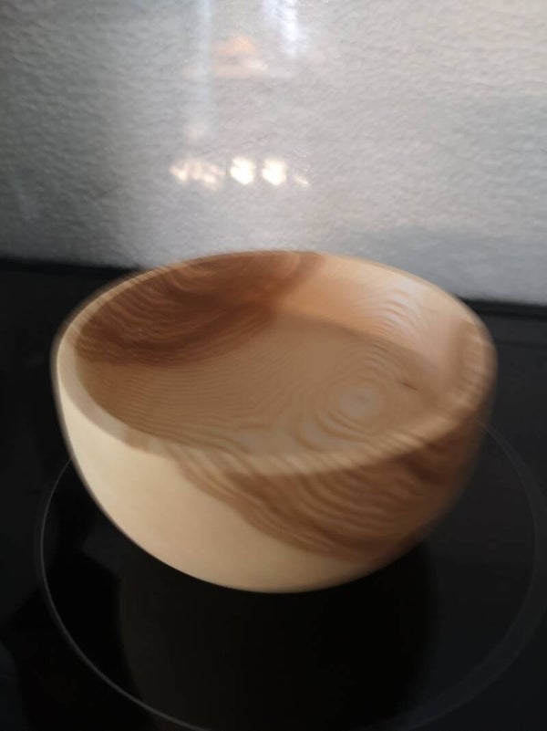 Kleine Schale mit exklusivem Holzbild