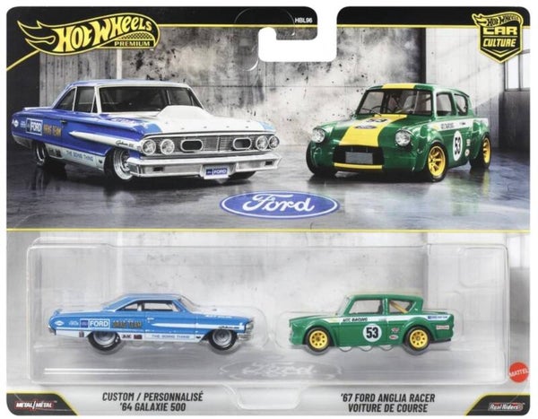 Hot Wheels '64 Galaxie 500 + '67 Ford Anglia Racer