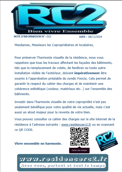 Travaux et harmonie visuelle
