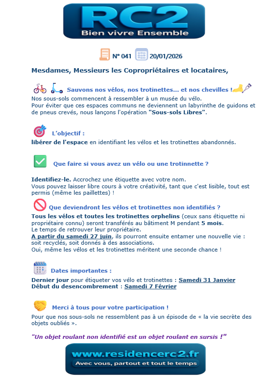 Sauvons nos vélos