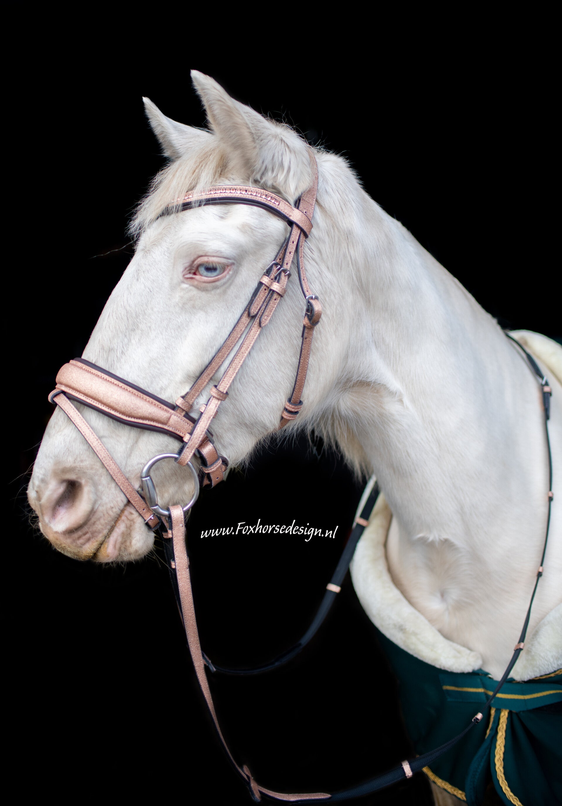 Glitter Hoofdstel full rose goud glitter