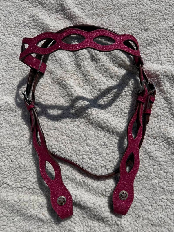 cob Western hoofdstel Fuschia