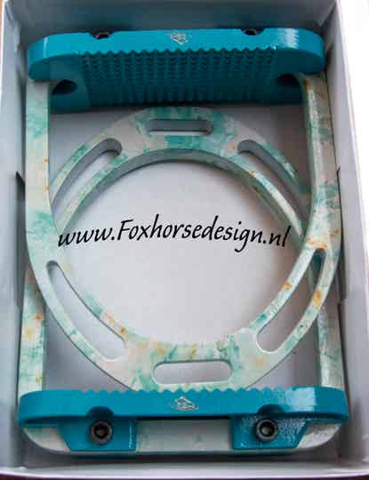 Aluminium stijgbeugels mint marmer