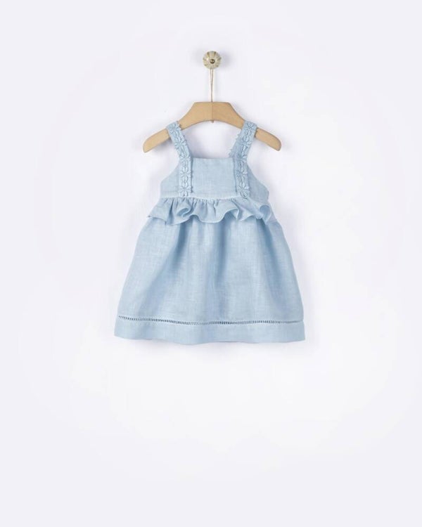Alea linen dress blue