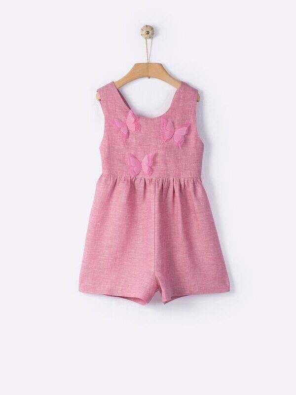 Dioni Linen Jumpsuit Chateau Rose