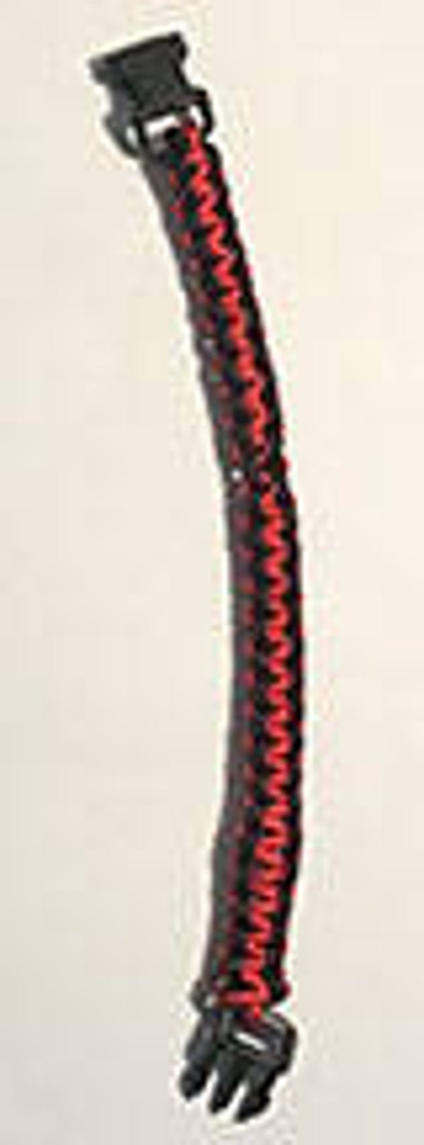 16. Red and Black Paracord Bracelet